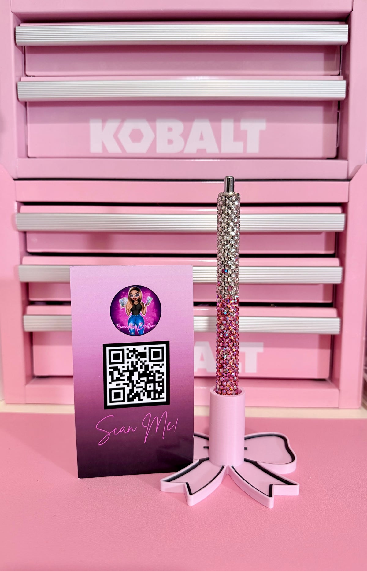 Pink Ombré Bling Pen
