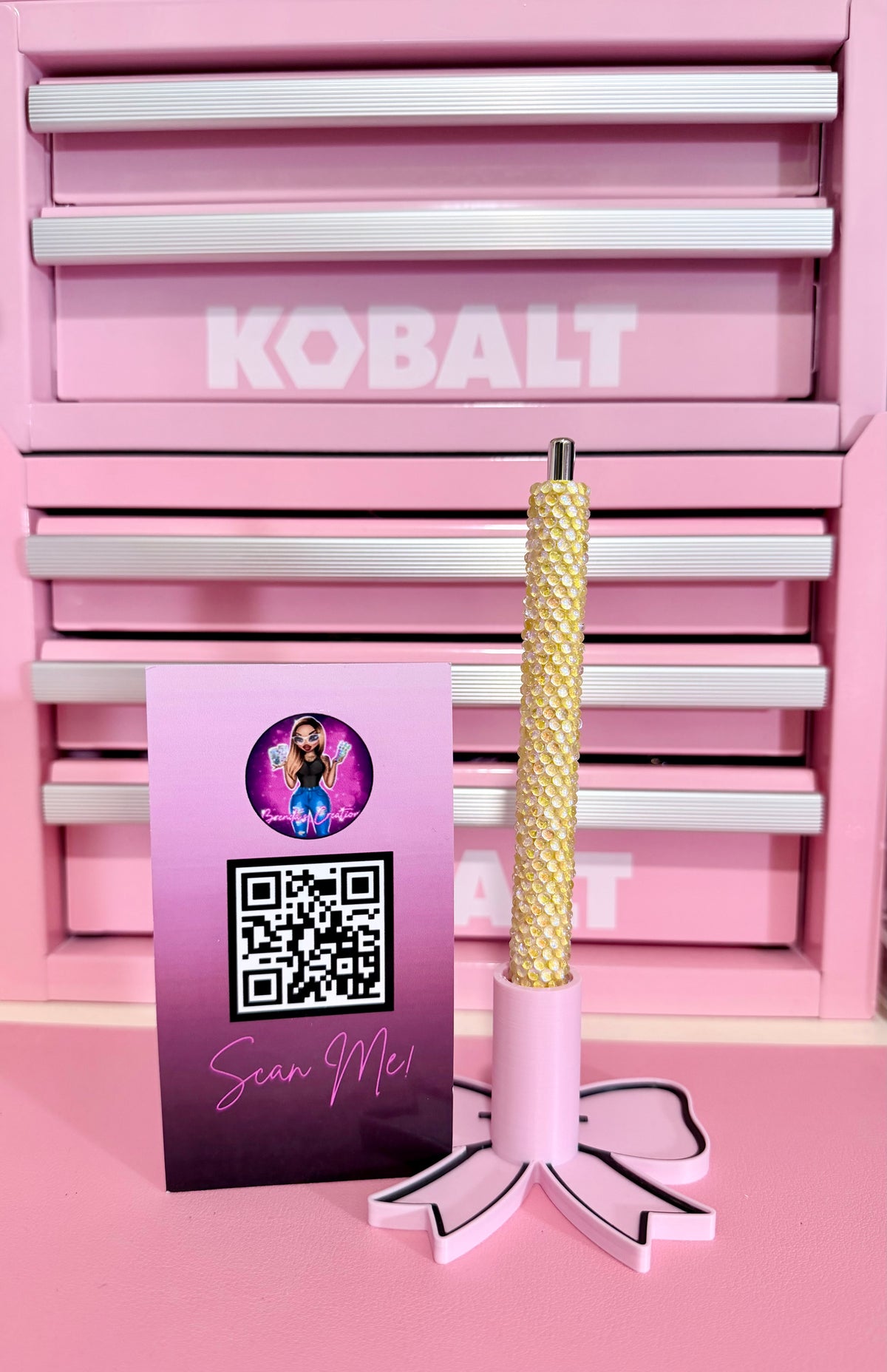 Yellow Bling Pen
