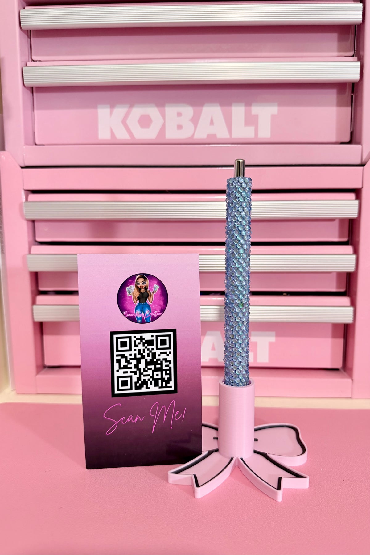 Blue #4 Bling Pen