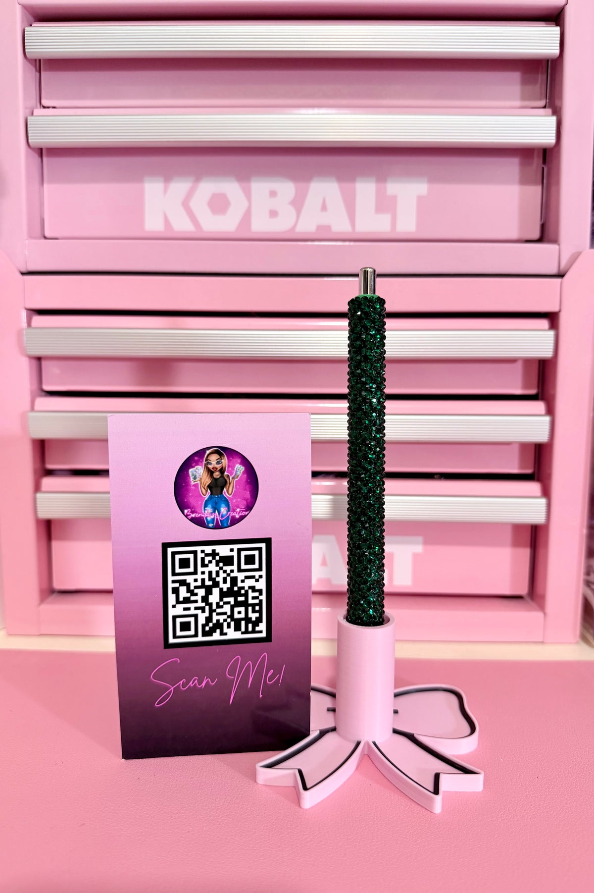 Green Bling Pen