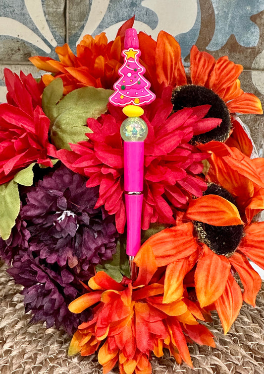 Pink X-Mas Tree Pen