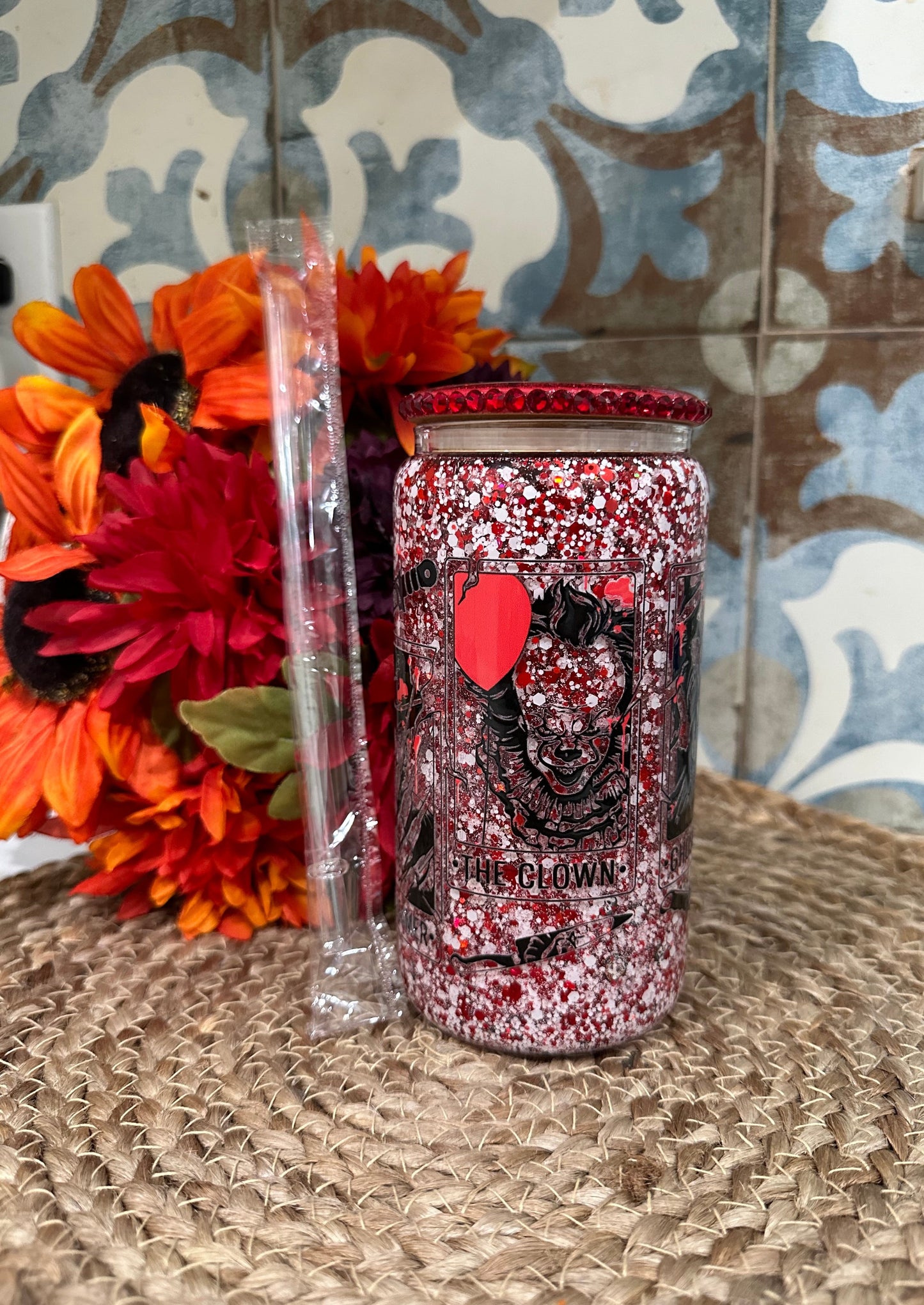 Glitter Horror Friends Cup