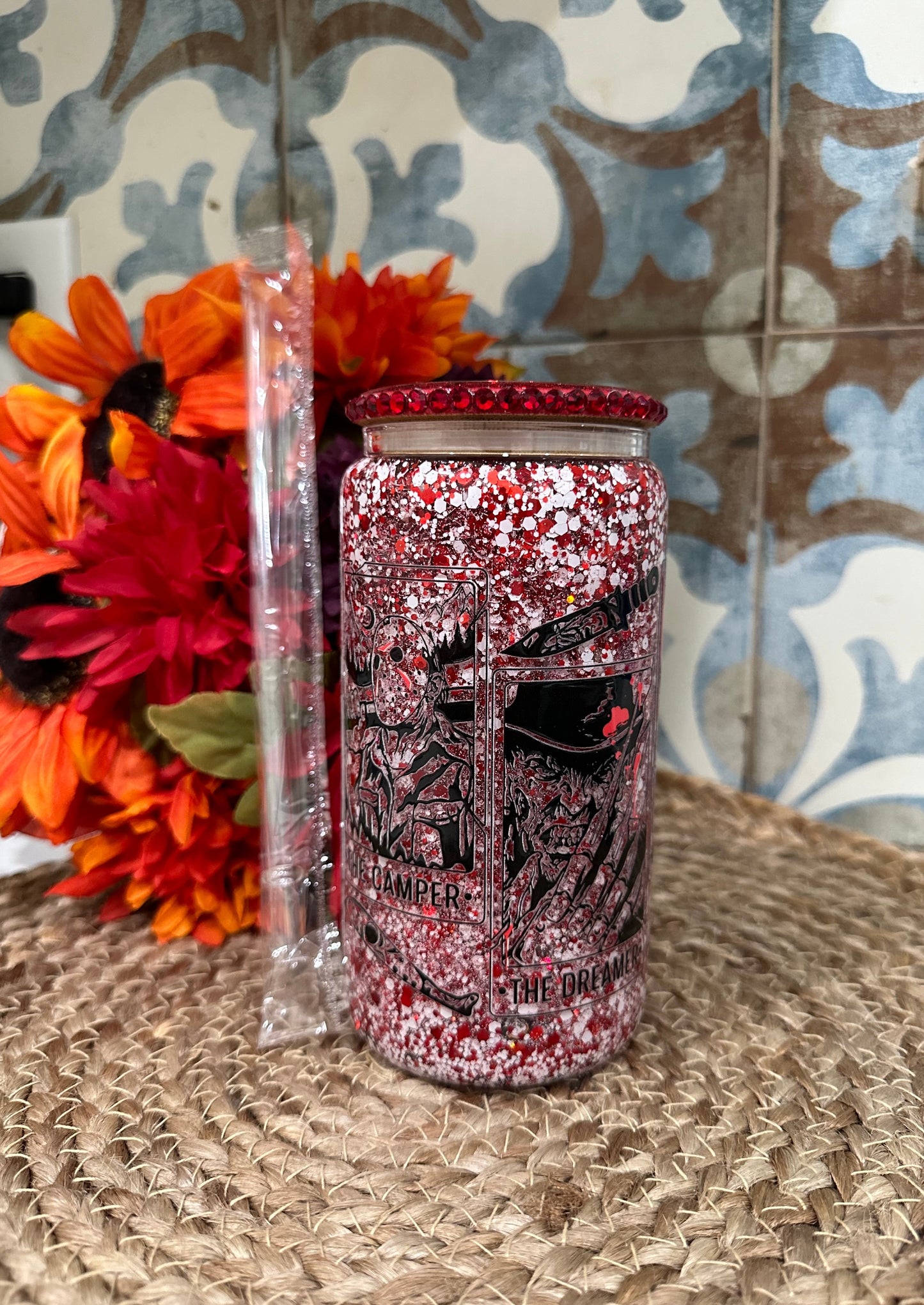 Glitter Horror Friends Cup