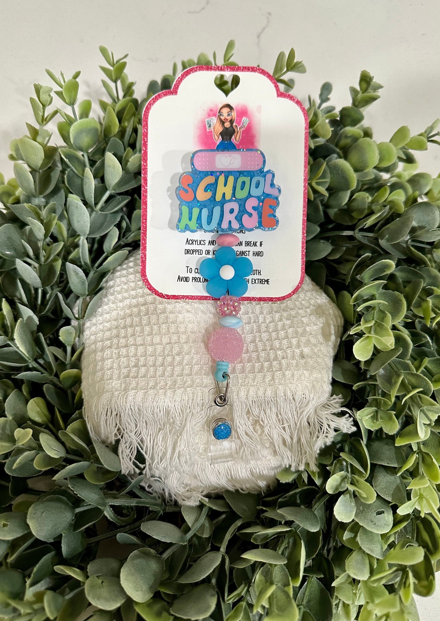 School Nurse Badge Reel