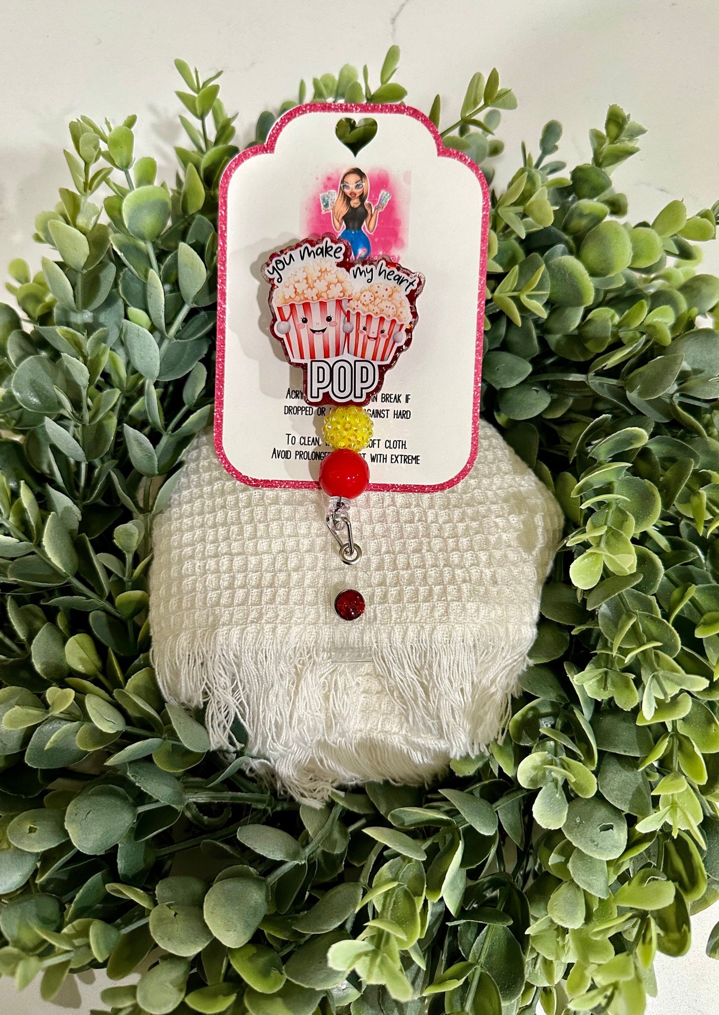 Popcorn Badge Reel