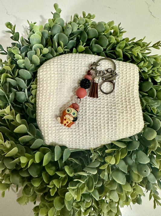 Pizza cat key chain