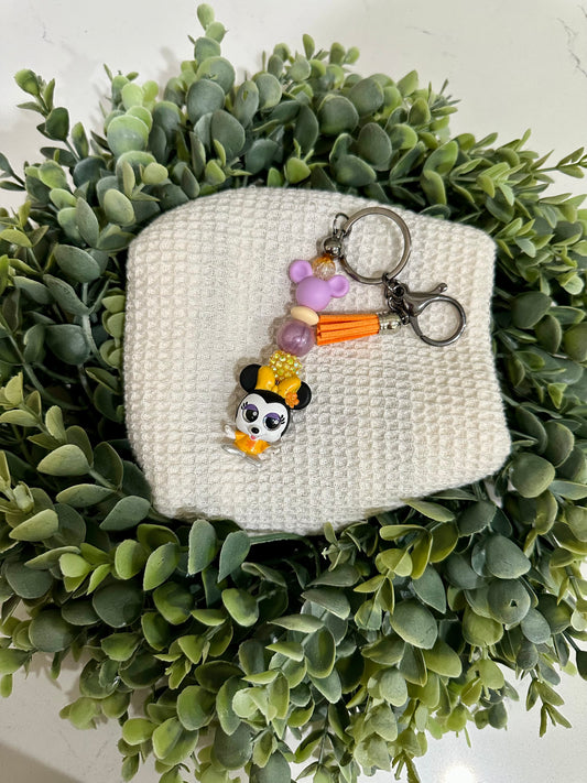 Yellow mouse key chain