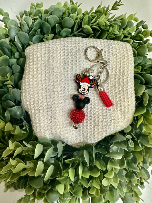 Santa Mouse Keychain